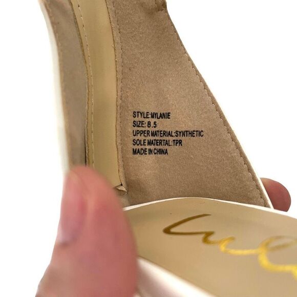 NEW Lulu’s Mylanie Rhinestone Ankle Strap Heels Size 8.5‎ bridal wedding prom - Picture 11 of 11